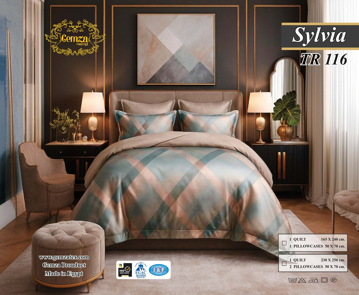 Sylvia 5, lit Couvre-lit