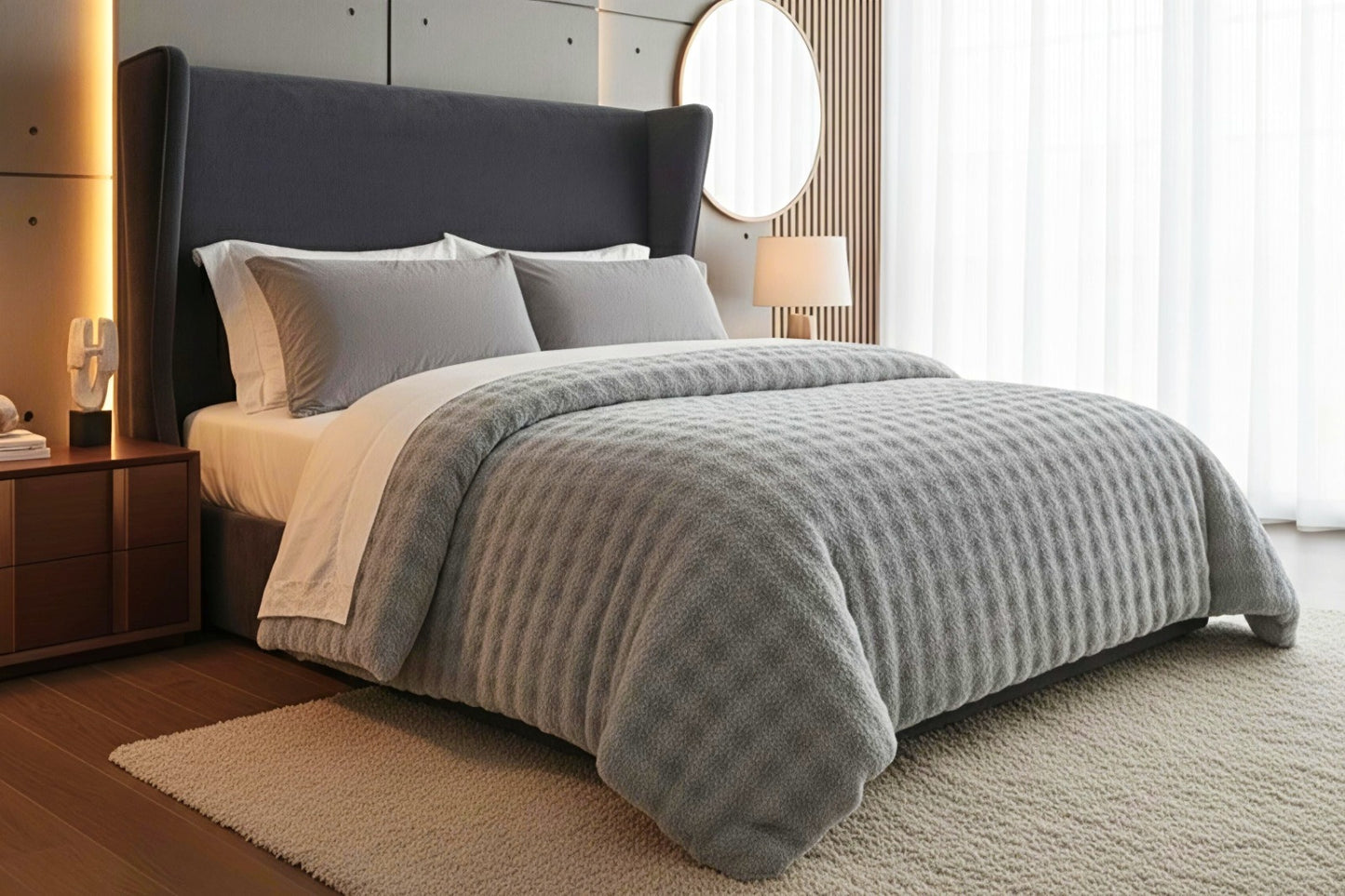 Couvre-lit Gris